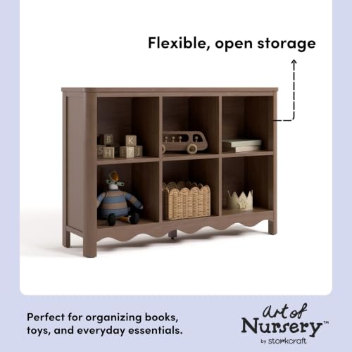 Image of Storkcraft Casablanca 6 Cube Organizer Bookcase, Hazelnut