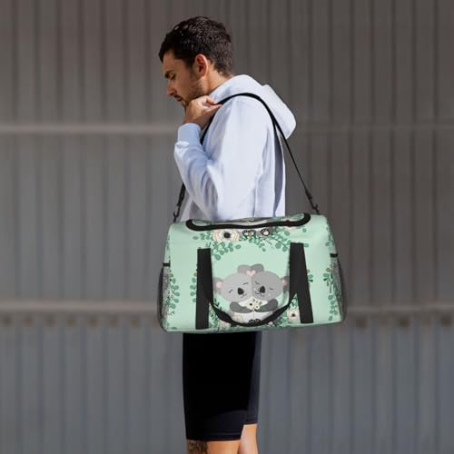 Sac de week-end koala noir taille unique parfait comme bagage cabine et voyage