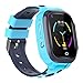 Produktbild shjjyp Smartwatch Kinder Kinder Smartwatch Telefonfunktion Telefon Kinderuhr Mit SOS Anruf Video Kamera Anruf Wecker Rechner Touchscreen Für Jungen Mädchen Student Geburtstagsgeschenk,Blau