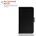 Yousave Accessories HTC One X Case Black PU Leather Wallet Cover With Screen Protector