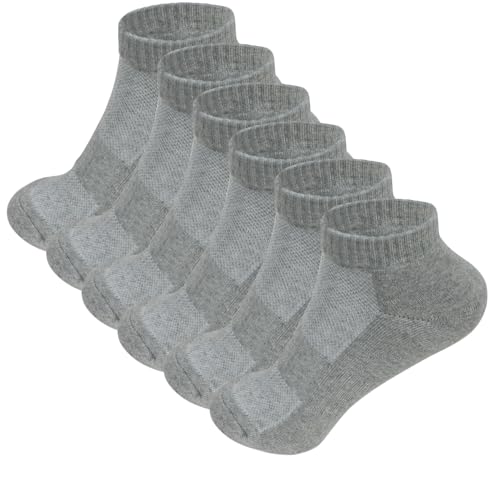 Image of TZ Promise 6 Pack-Women's Athletic Quarter Ankle Low Cut Cotton Socks Cushioned Sports Running