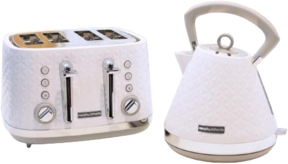 Morphy Richards Vector Pyramid Kettle 108134 Traditional Kettle White