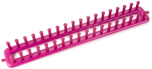 Provo Craft Knifty Knitter 16" Long Loom w/Hook & Pick Tool: Purple