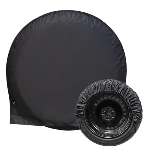 Housse de pneu de secours pour véhicule récréatif – Housse de pneu résistante aux UV | Protection de pneu contre le soleil, la pluie, la neige pour pneus de 68,6 à 73,7 cm, protection de roue
