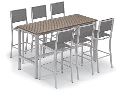 Oxford Garden Travira 72" Rectangular Bar Table - Tekwood Vintage #TOP7