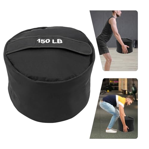 Training Sandbag,Heavy Duty Workout Sandbags, Fitness Weights Sandbags,(15.74*11.81in,150 lbs),Black,for Military Conditioning, Cross-Training & Strength Training. Heavy Sandbag Weights.