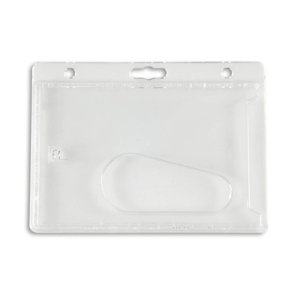 50 Stück – Horizontal Hartplastik Badge Holder