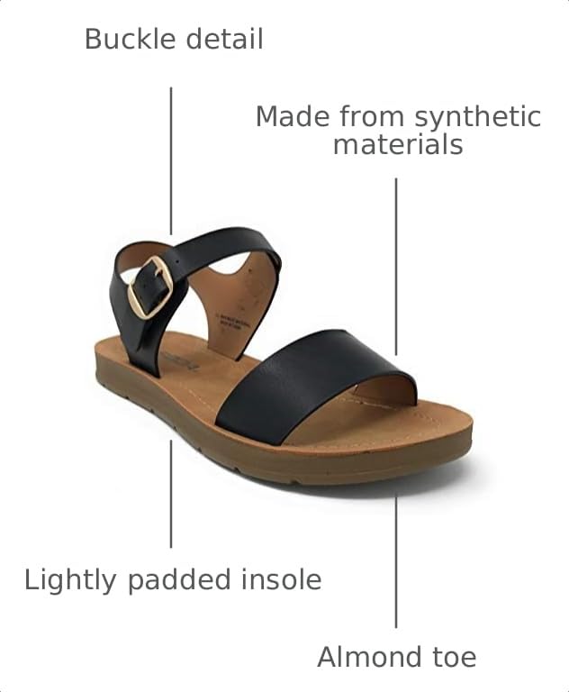 Image of Soda PLENTY ~ Women's Strappy Ankle Wrap Buckle Fashion Flat Sandals