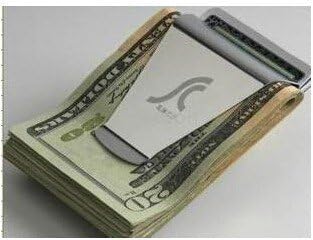 Slim Clip Silver Stainless Steel Slim Money Clip Wallet 2-pack