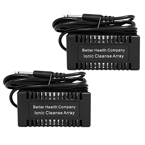 BHC Arrays for Ionic Detox Foot Bath | Rectangular Black Ionic Cleanse Detox Foot Spa Arrays | Stainless Steel Arrays for Ionic Foot Bath Detox Machine | Ion Foot Bath Detox Machine Array (Pack of 2)