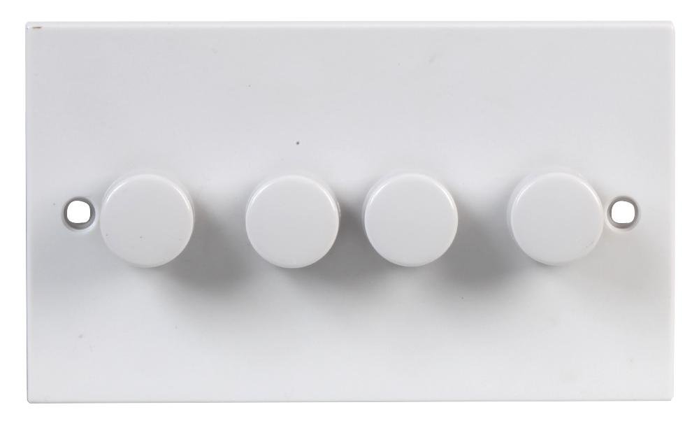 Pro Elec 0404-2-400W 4 Gang 2 Way Di mmer Light Switch, 400W