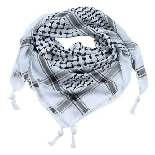 Kangnice Multiple Functional Arab Scarf Culture Enthusiasts Keffiyeh Headscarf Breathable Shemagh Scarf For Outdoor