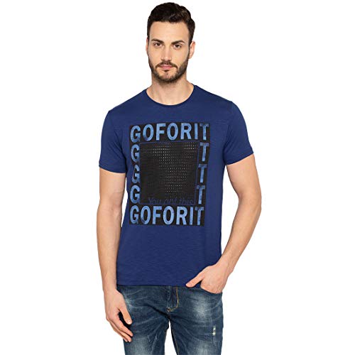 Image of Status Quo Men's Printed Regular Fit T-Shirt
