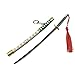 QHWJ Regalo Spada Prop Portachiavi Giocattolo Anime Ninja Coltello Arma Prop Katana Giocattoli Modello Samurai Spada Portachiavi Portachiavi, per One Piece Tashigi, 22 cm