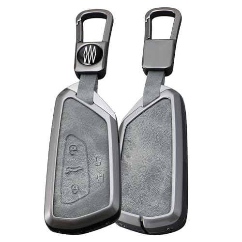 Étui clé VW 5 boutons accès complet et ajustement précis coloris gris