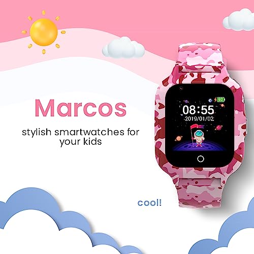 Image of Turet Stardust Smart Watch for Kids- Smartwatch for Boys and Girls with Camera, Games, Recorder, Phone Book, SMS, 2-Way Calling Kids Watches - Without App (Classic Pink)
