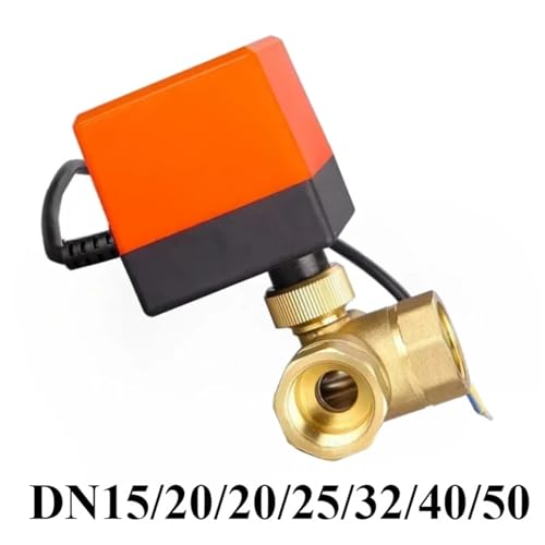 Vanne à bille électrique DN15 220V à 3 voies en laiton pour régulation d'eau - 4