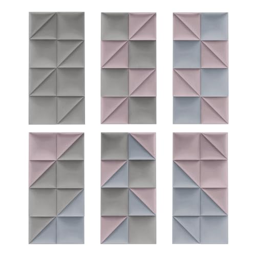 MOLLIS Polsterplatte, Quadratisches und Dekoratives Wandpaneel, Geeignet als Bettkopfteil oder Aufprallschutz, Reduziert Schall und Verbessert Akustik, aus Schaumstoff, 30 x 30 cm, Anthrazit (R91, 1)