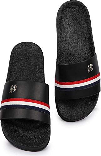 Persome Black Color Open-Back Slipper For Mens & Boys (PRM-A20BLK-7) (B09NM5FVZ3) Amazon Price History, Amazon Price Tracker