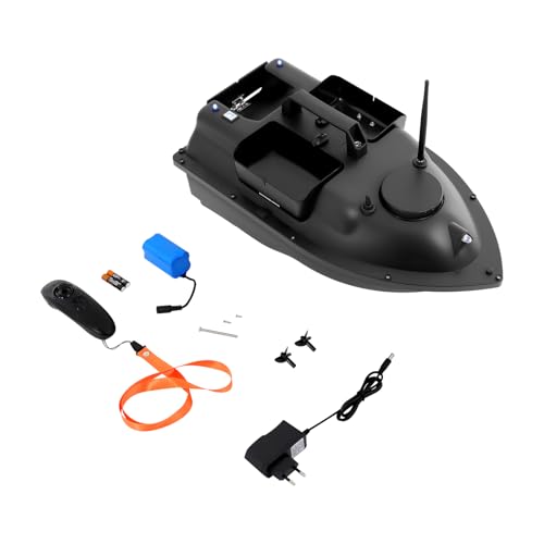 Bateau d'appât de pêche télécommandé avec régulateur de vitesse et LED