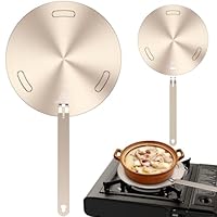 BOBASH Induktionsadapter, Induktionsplatte mit Griff, Wärmeverteilungsplatte, Universal-Adapterplatte für Induktionskochfeld, Adapter für Induktionskochfeld (20 cm)