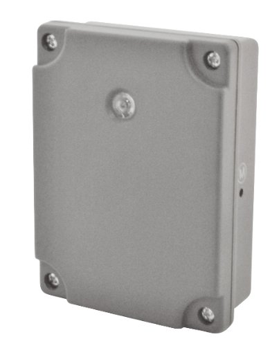 GB Outdoor Timer Switch with Light Sensor, IP54 Weather-Proof, Grey