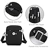 OIWAS Men's Shoulder Bag Waterproof Cross body Man Bags for Men Small Phone Bag Side Pouch Bag with Long Strap CrossBody Wallet Travel Work School Black #3