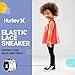 Hurley Hurly Kids Shoes for Toddlers and Little Kids, Lace up Sneakers for Easy and Secure fit, Stylish and Comfortable for All Day Use Perfect for Boys and Girls, Black/White, 6