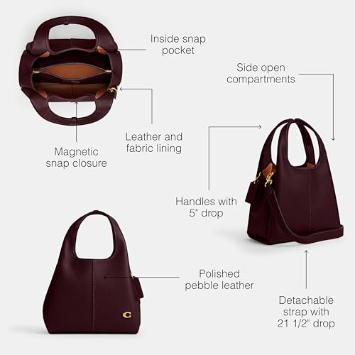 Coach Lana Shoulder Bag 23, B4/Merlot3