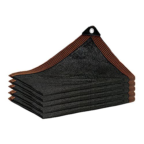 YISUPP Filet D'ombrage, Toile D'ombrage Résistant 90% Aux UV, Voile D'ombrage, Protection Solaire, Respirant, Couverture Végétales Balcon Extérieur Serre,Black-2x2m/6.6x6.6ft Cover