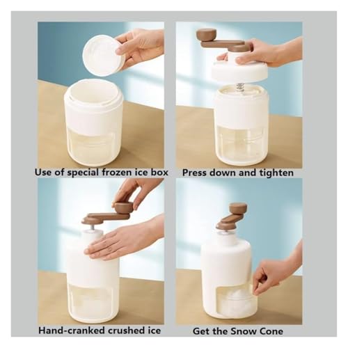 Máquina manual portátil para cortar hielo y hacer nieve miniatura 6