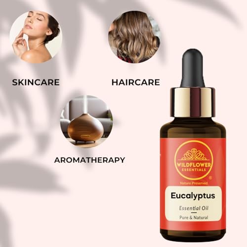 Image of Eucalyptus Essential Oil for Skin, Hair, Diffuser, Humidifier, DIY Soap Making, Candle Making & Aromatherapy 30ml (1 oz)