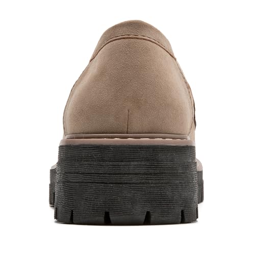 Image of Womens Loafers Shoes Platform Chunky Penny Loafer Lug Sole Comfortable Slip On Work Office Business Casual Dress Shoes, US Size 5-11.5