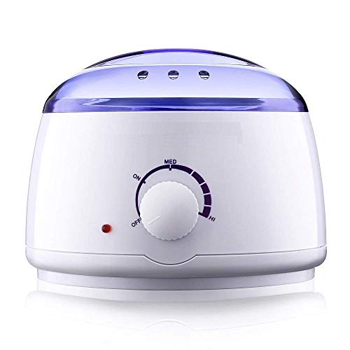 Image of Waxing Kit Combo - Wax Heater & Warmer, Hot Wax Heater with 800g Liposoluble Hair Removal Wax, Wax Strips, Wax Spatula (Knife) - Complete Waxing Solution for Women