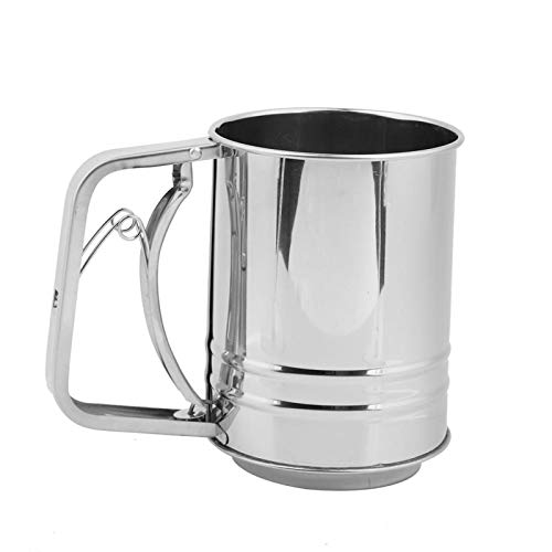 Tamis à farine - tamis manuel en acier inoxydable tamis à farine cuisine cuisson outil de cuisson