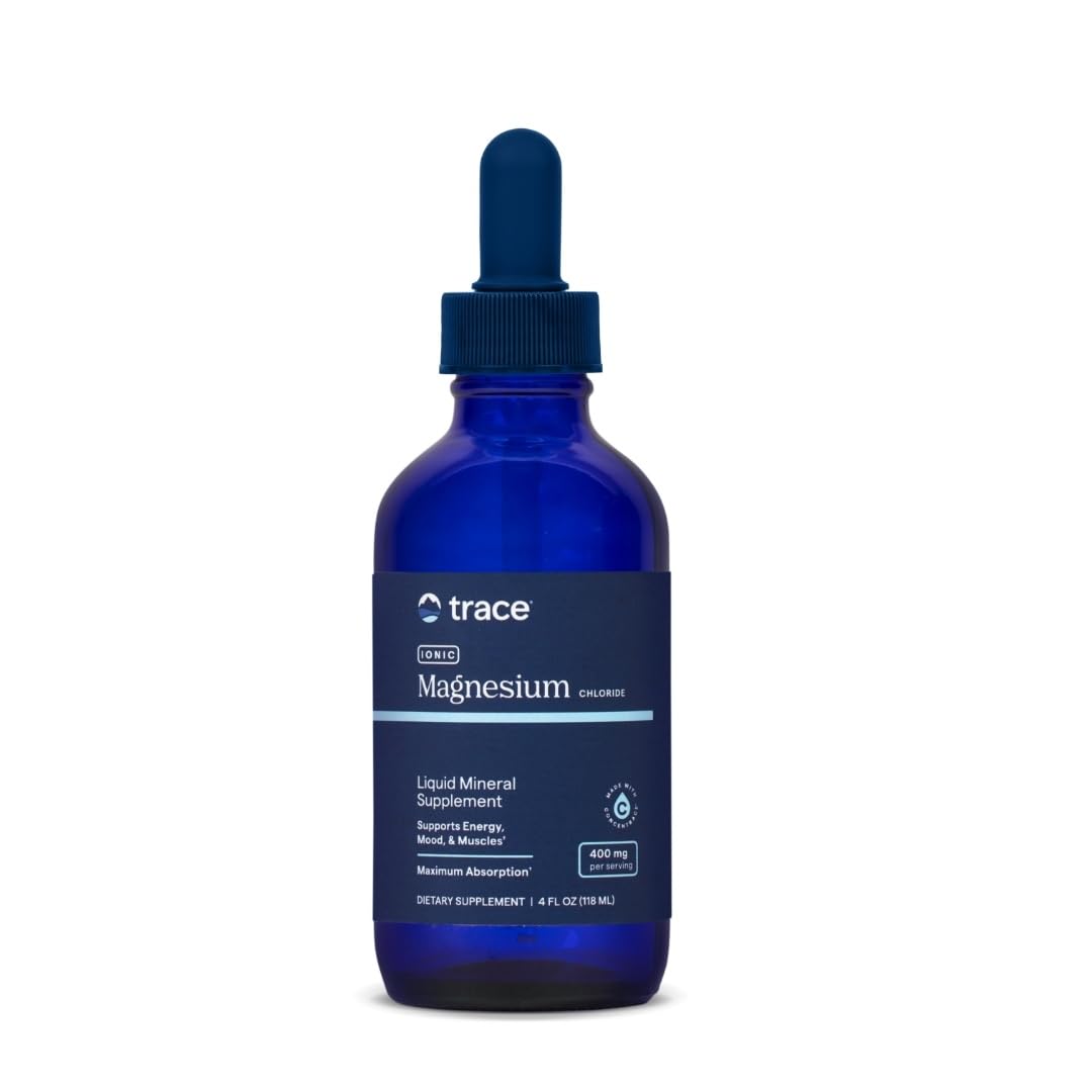 Trace Minerals Ionic Magnesium - Liquid Ionic Magnesium to Support Immune, Brain & Heart Health - Supplement to Aid Energy & Vitality - Supplement with Magnesium & Sodium - 4 fl oz (30 Servings)