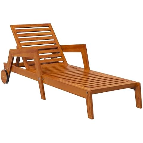 Outsunny Chaise Longue en Bois Cover