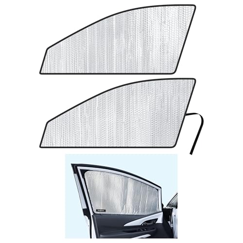 Side Window Front Seat Reflective Sunshade Custom Fit for 2017 2018 2019 2020 2021 Chevrolet Bolt EV Hatchback, LT, Premier, UV Reflector Sun Protection Accessories (Set of 2)