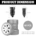 Salior 60PCS Tire Plug Kit with Screwdriver,Rubber Flat Tire Repair Kit for Fast Repair of Tire Punctures,Durable Car Tire Repair Kit Self-Service Repair Nails for Car Motorcycle Truck (60PCS)