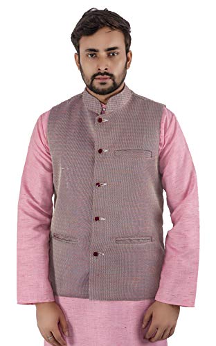 Image of Maharaja Men's Cottin Blend Nehru /Modi Jacket - Waist Coat for Men[6 Varients]