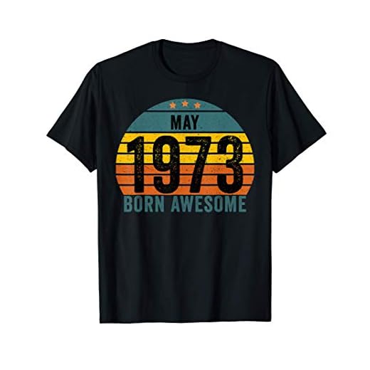 Nacido en mayo de 1973 Impresionante regalo de cumpleaños Camiseta
