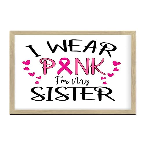 Panneau bois I Wear Pink for Sister habille vos murs vides avec style