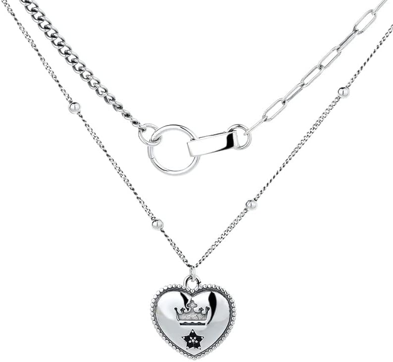 NONNYL S925 Necklace Gift for Women Wife, Womens Pendant Jewelry Wedding Anniversary, Sterling Silver Girlfriend Birthday Gifts for Her, Pendants Necklaces for Christmas Mom Gifts