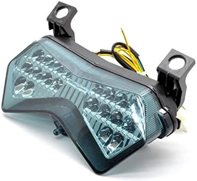 Motocycle LED Integrated Rear Running Tail Stop Brake Light Super Bright Tail Light Fit For Kawasaki 03-2004 ZX-6R ZX-6RR ZX636 Chrome Smoke