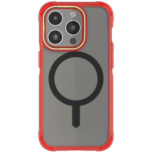 Coque antichoc iPhone 15 Pro Ghostek rose MagSafe pour éviter les rayures