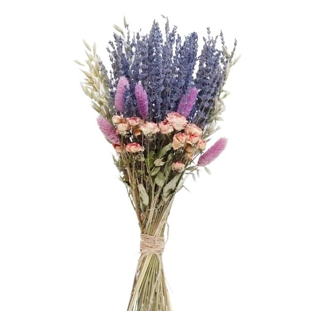 Ramo de Flores Secas Lavanda Grande Decorativo Pampas Grass miniatura 1