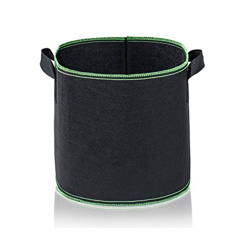 Garden4Ever 5-Pack 10 Gallon Grow Bags Heavy Duty Container Thickened Nonwoven Fabric Plant Pots With Handles #TOP1