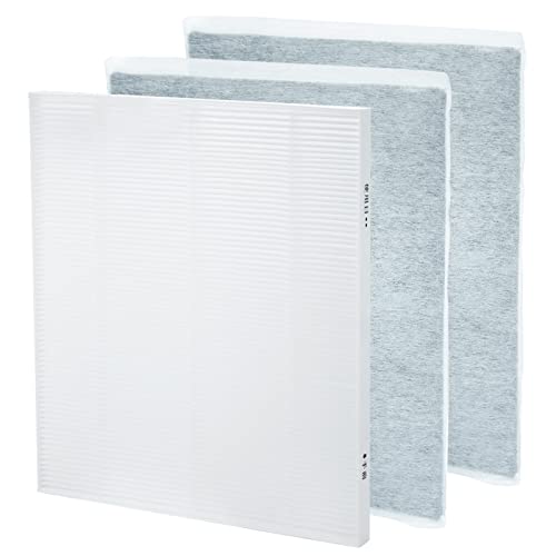 PMAC-100HF 集じんフィルター IA-300PF 活性炭フィルター ペット臭用 PMAC-100 PMAC-100-S MSAP-AC100 空気清浄機交換用フィルター 集塵用 HEPA フィルター 合計３枚入のサムネイル