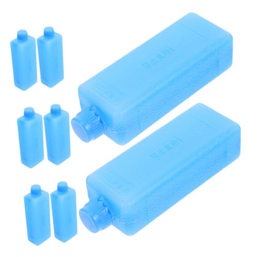 Angoily Ice Packs for Cooler 8 Pack Reusable Freezer Blocks Large Ice Blocks for Cooler Ice Cubes for Lunch Boxes Portable Lunch Ice Packs for Air Conditioner