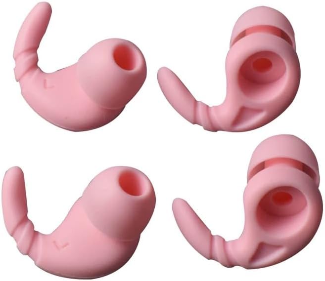 Replacement Ear Tips for Beats X URBEATS 2 WI-1000X Silicone Eartips Earbuds Covers, Secure Fit Sweatproof Sports Earbuds Accessories,Pink 2 Pairs